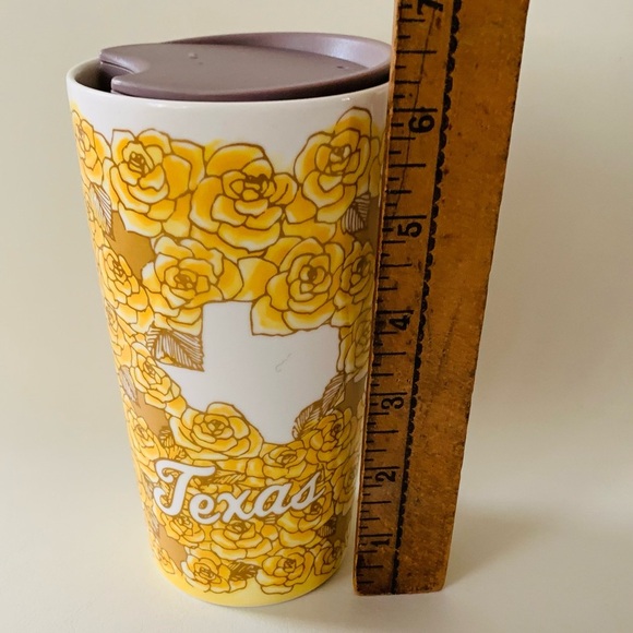 Starbucks Yellow Rose Texas Mug
Ceramic Lone Star 14oz with Lid New - Picture 2 of 8